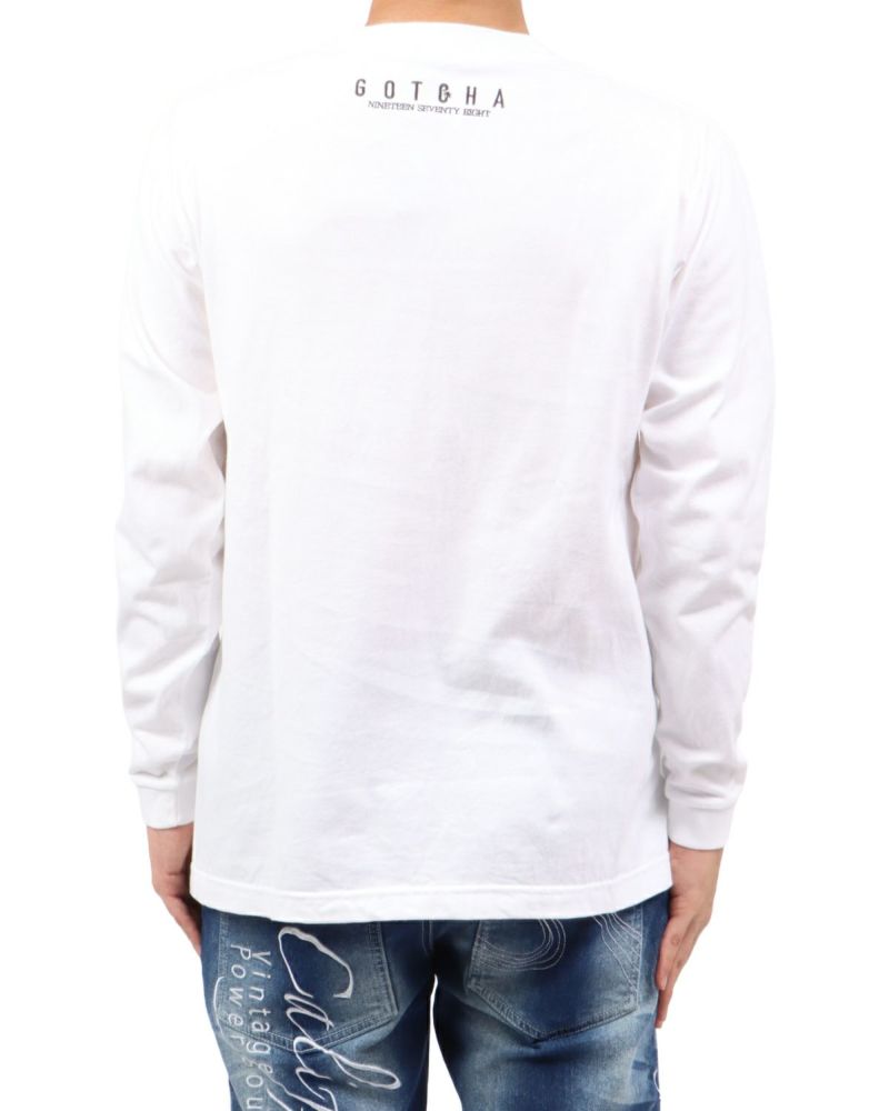 ホワイト：173cm63kg(Lサイズ着用)