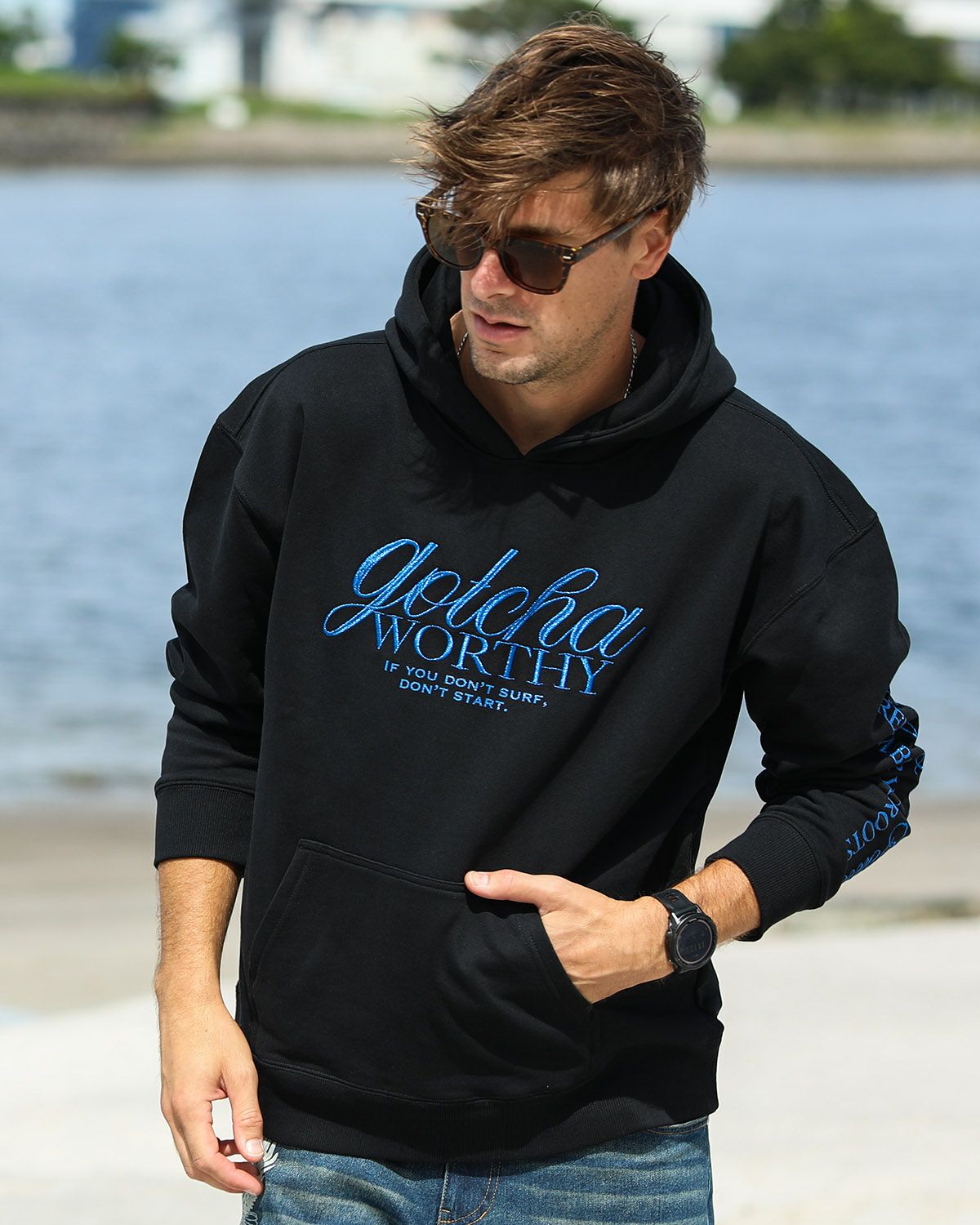 ブラック：183cm/70kg(Lサイズ着用)