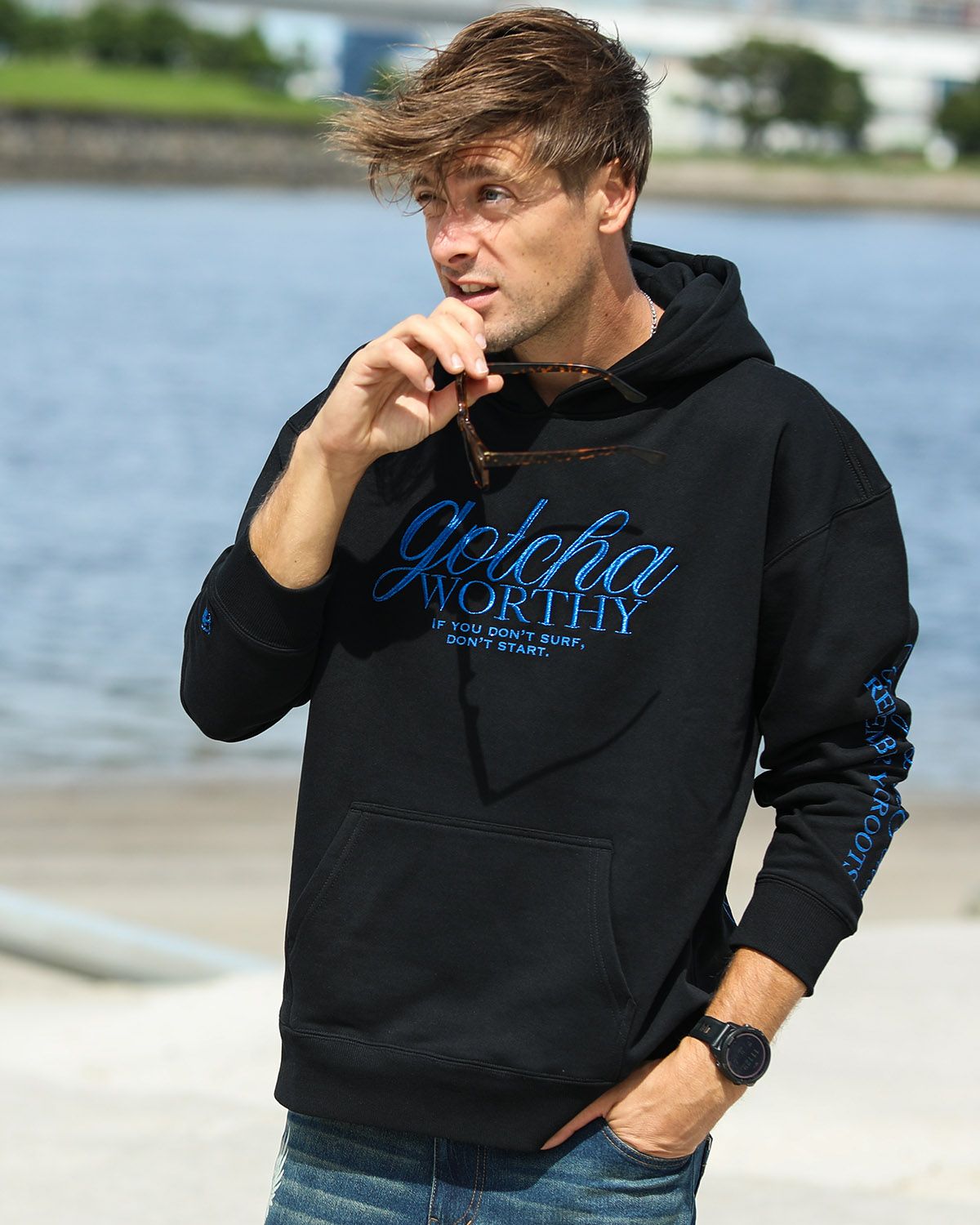 ブラック：183cm/70kg(Lサイズ着用)