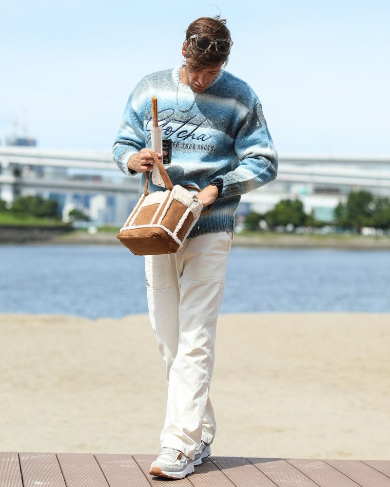 ホワイト：183cm/70kg(Lサイズ着用)