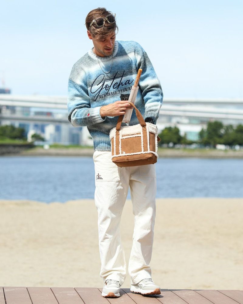 ホワイト：183cm/70kg(Lサイズ着用)