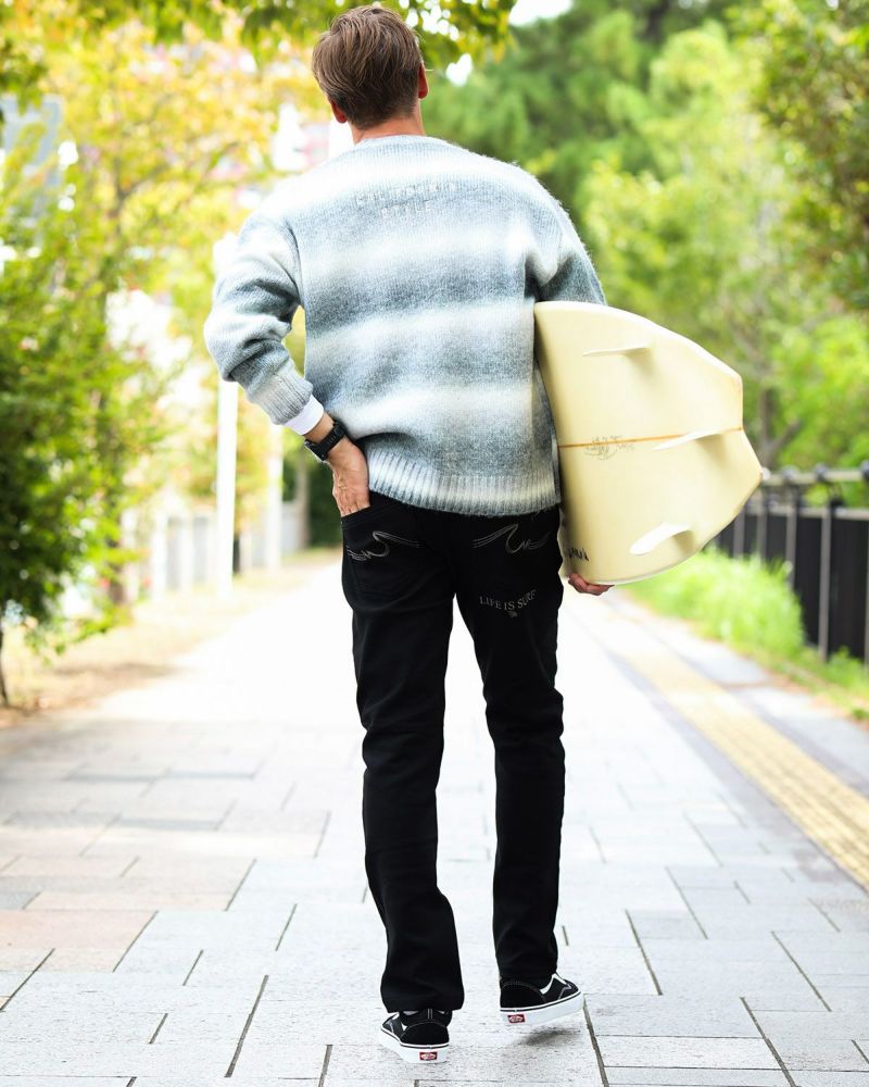 グレー：183cm/70kg(Lサイズ着用)