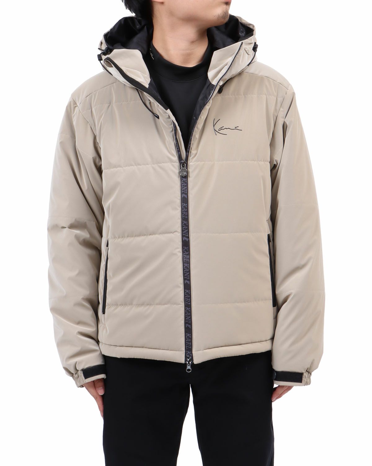 サンドベージュ：173cm63kg(Lサイズ着用)