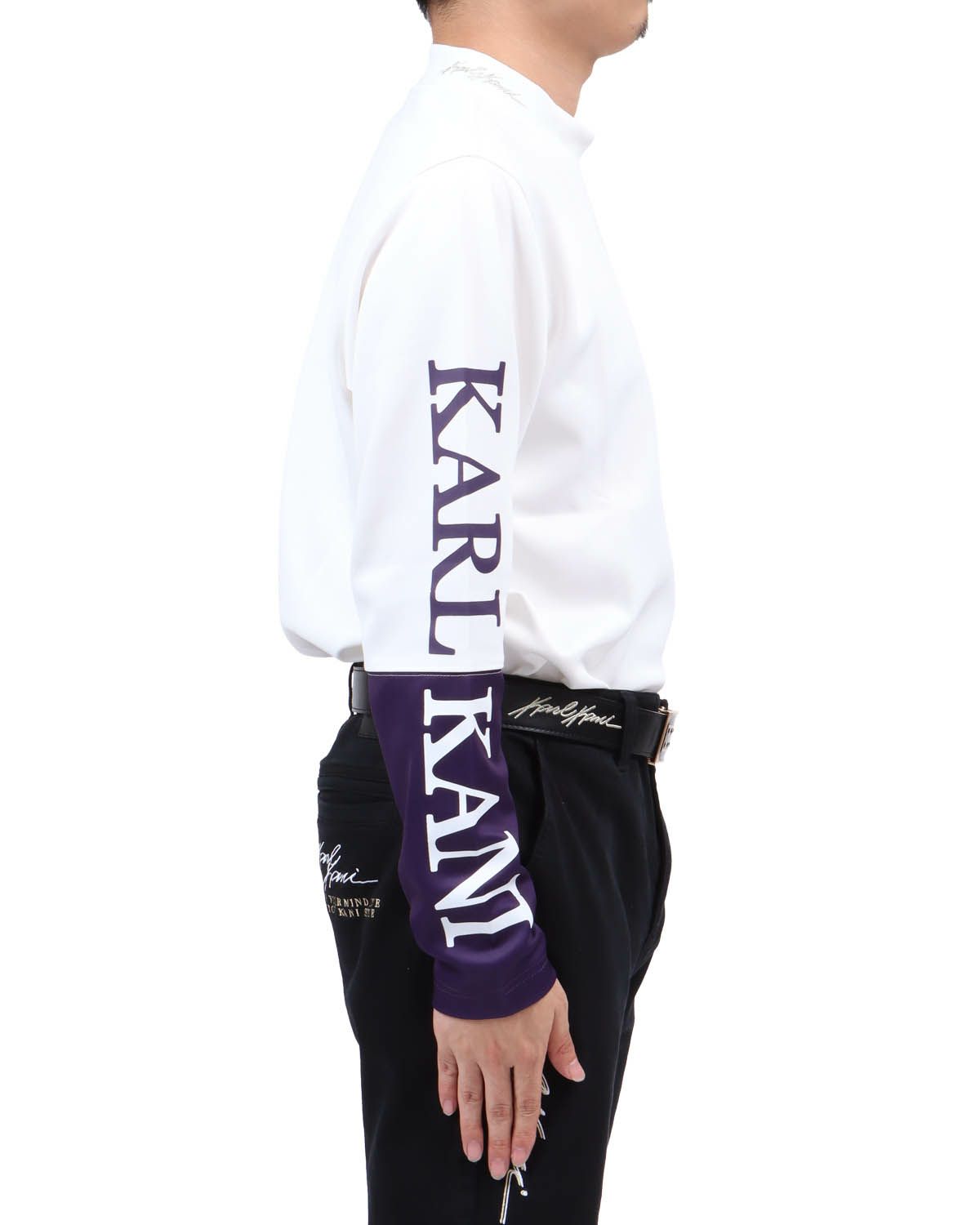 ホワイト：173cm63kg(Lサイズ着用)