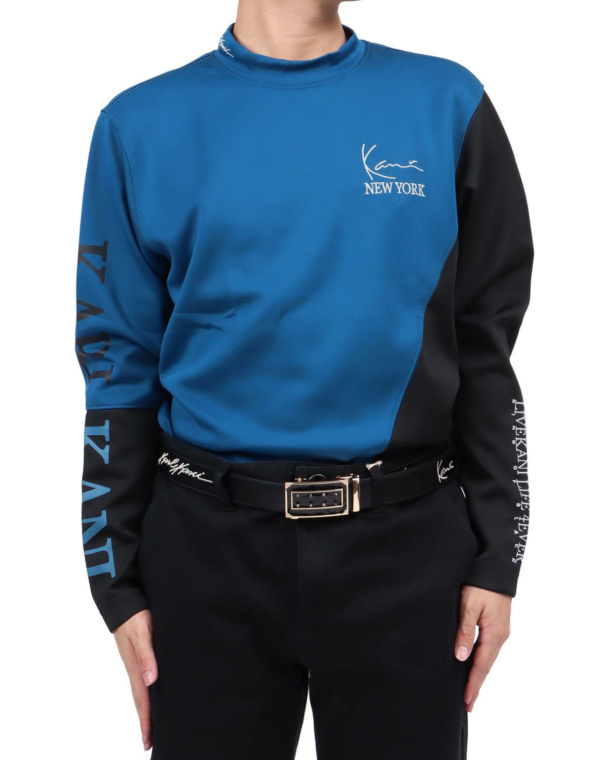 ブルー：173cm63kg(Lサイズ着用)