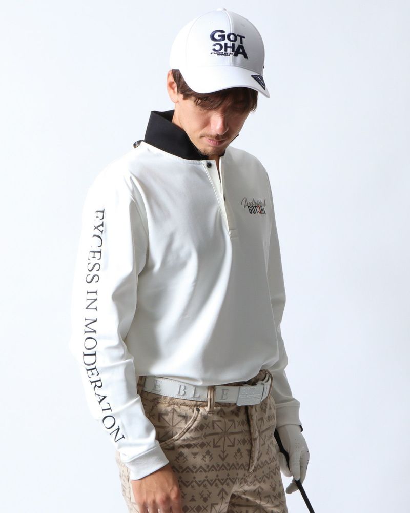 ホワイト：180cm/70kg(Lサイズ着用)