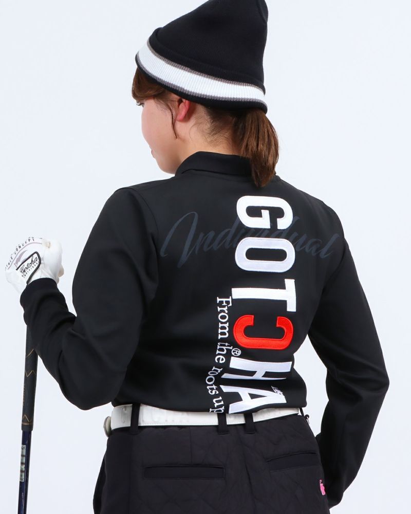 GOTCHA GOLF] 裏起毛 バーティカルロゴ ロングポロ | PEET ONLINE STORE