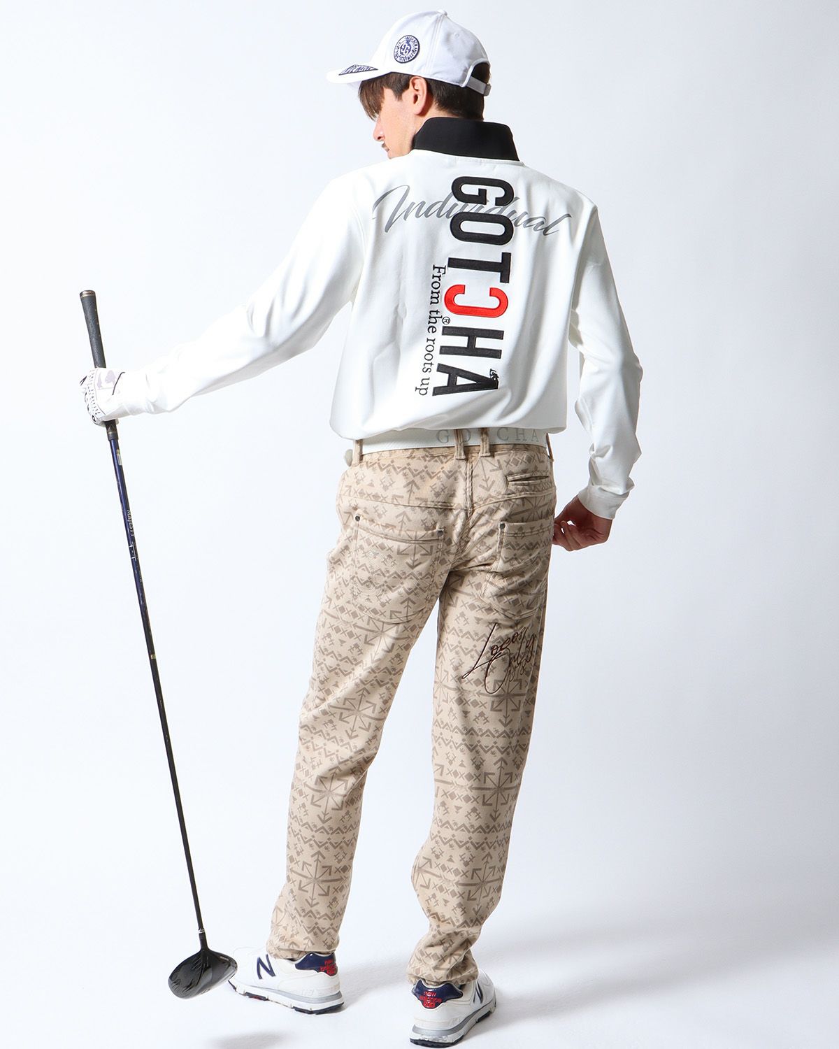 ホワイト：180cm/70kg(Lサイズ着用)