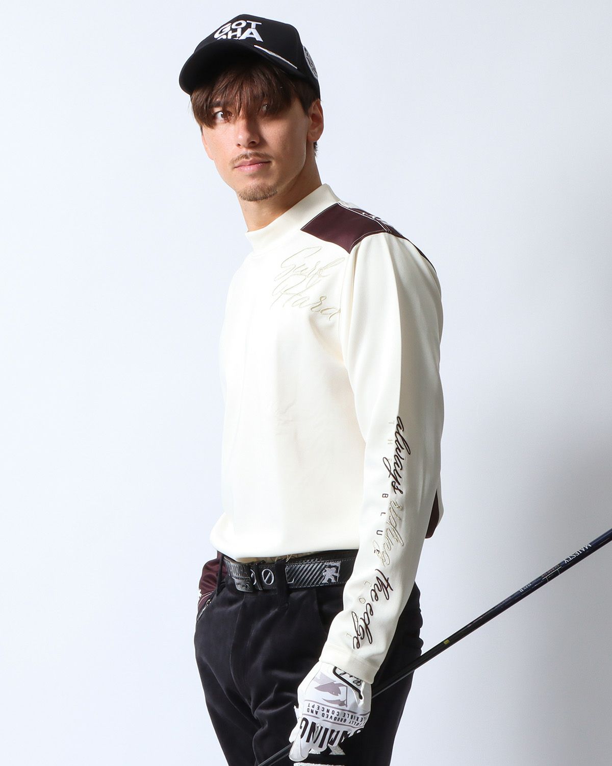 オフホワイト：180cm/70kg(Lサイズ着用)