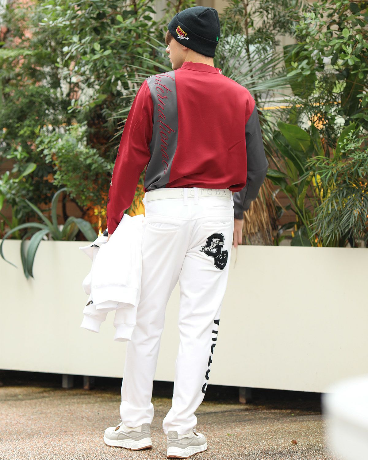 レッド：180cm/70kg(Lサイズ着用)