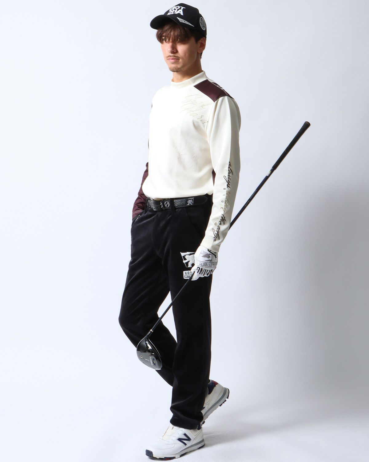 オフホワイト：180cm/70kg(Lサイズ着用)