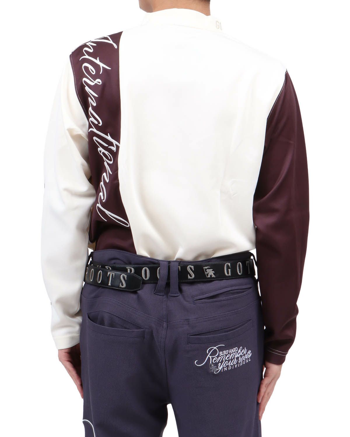 オフホワイト：173cm63kg(Lサイズ着用)