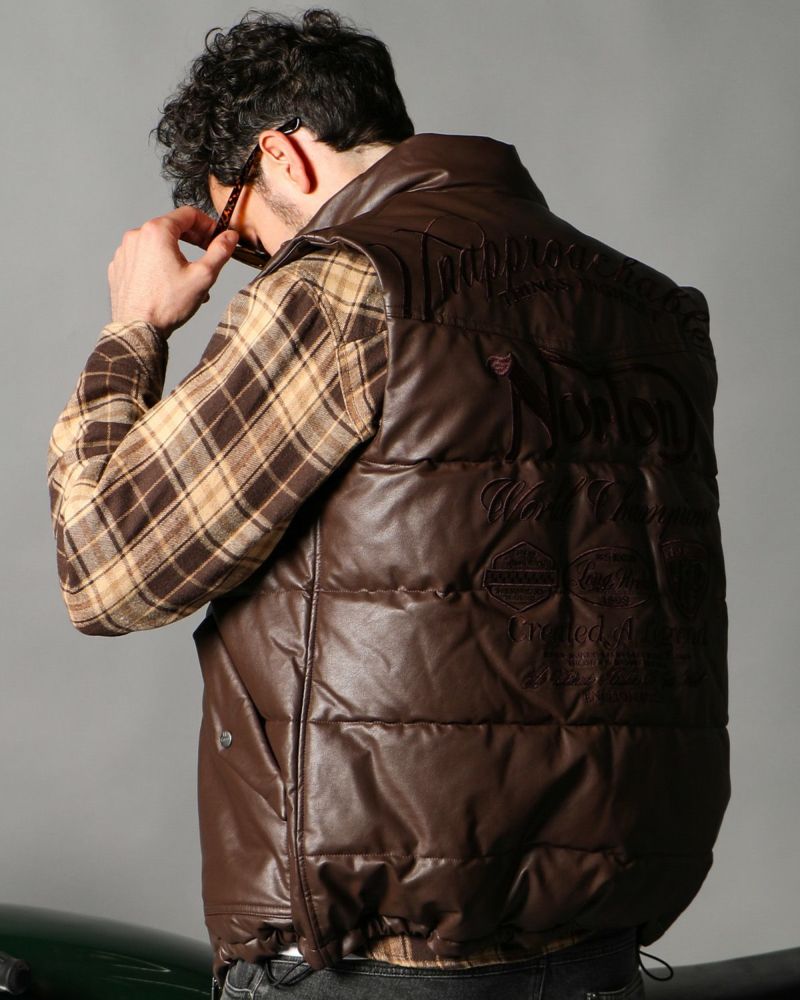 Norton] PUレザー MAXステッチ 中綿ベスト | PEET ONLINE STORE