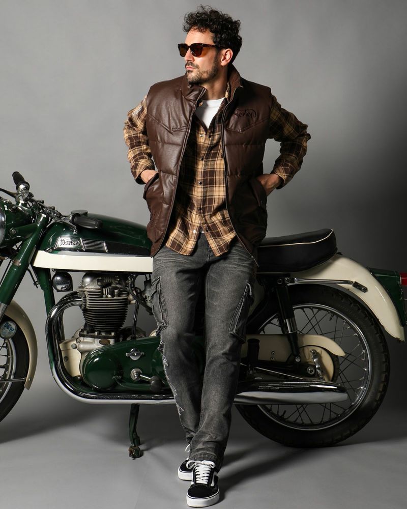 Norton] PUレザー MAXステッチ 中綿ベスト | PEET ONLINE STORE