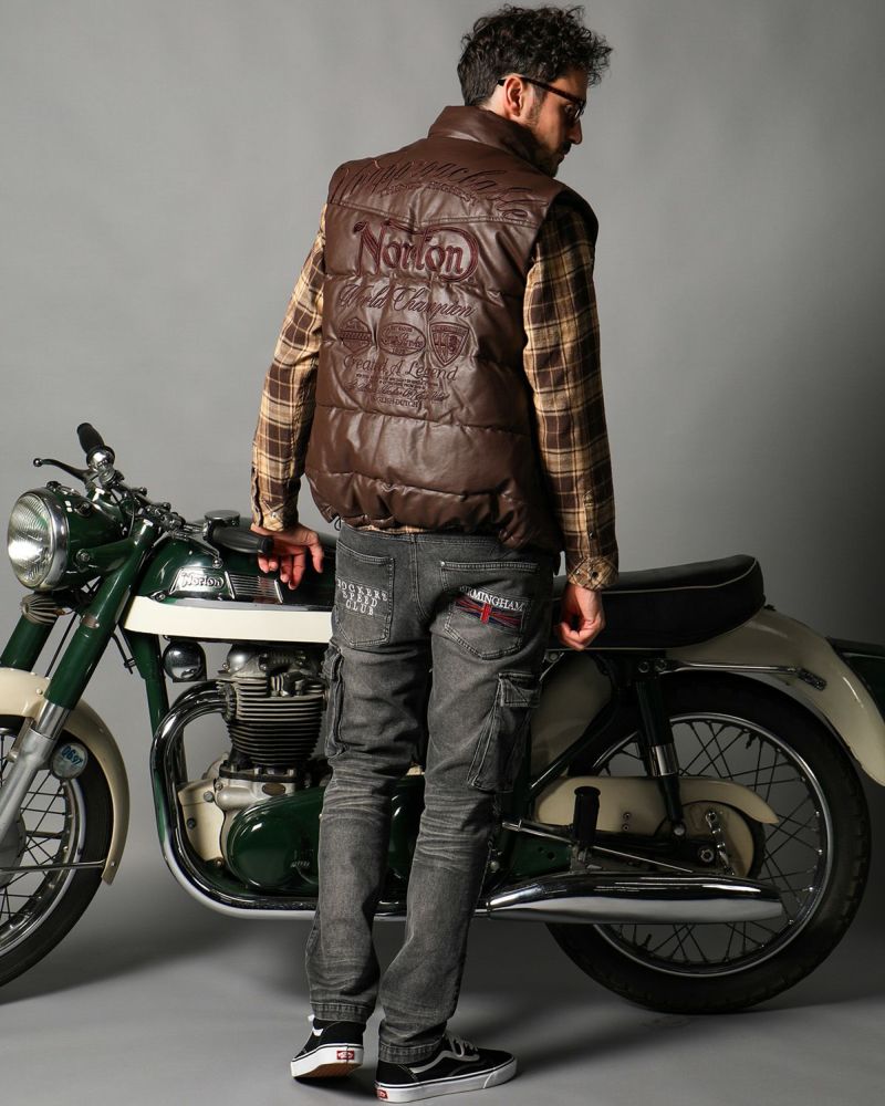Norton] PUレザー MAXステッチ 中綿ベスト | PEET ONLINE STORE