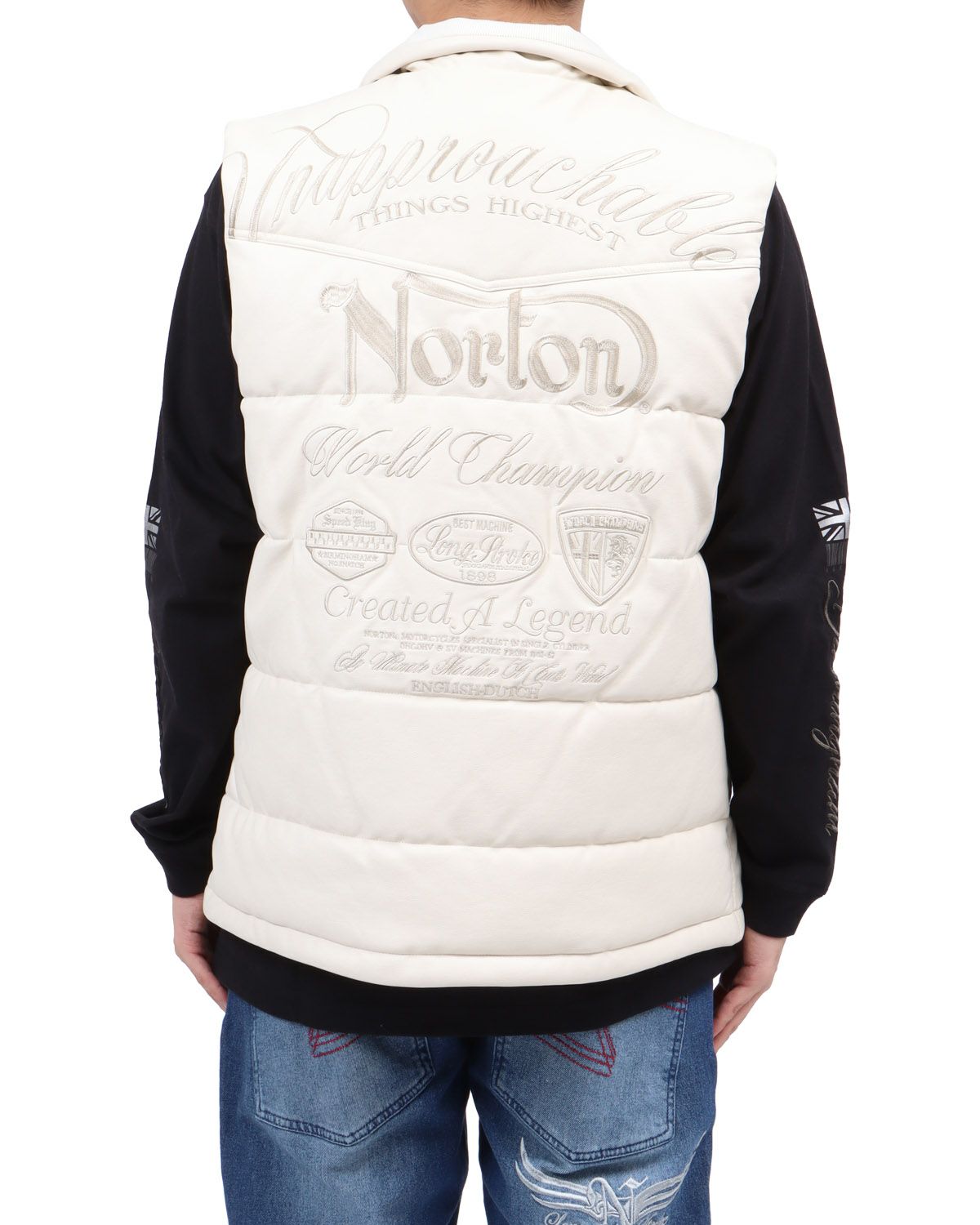 オフホワイト：173cm63kg(Lサイズ着用)