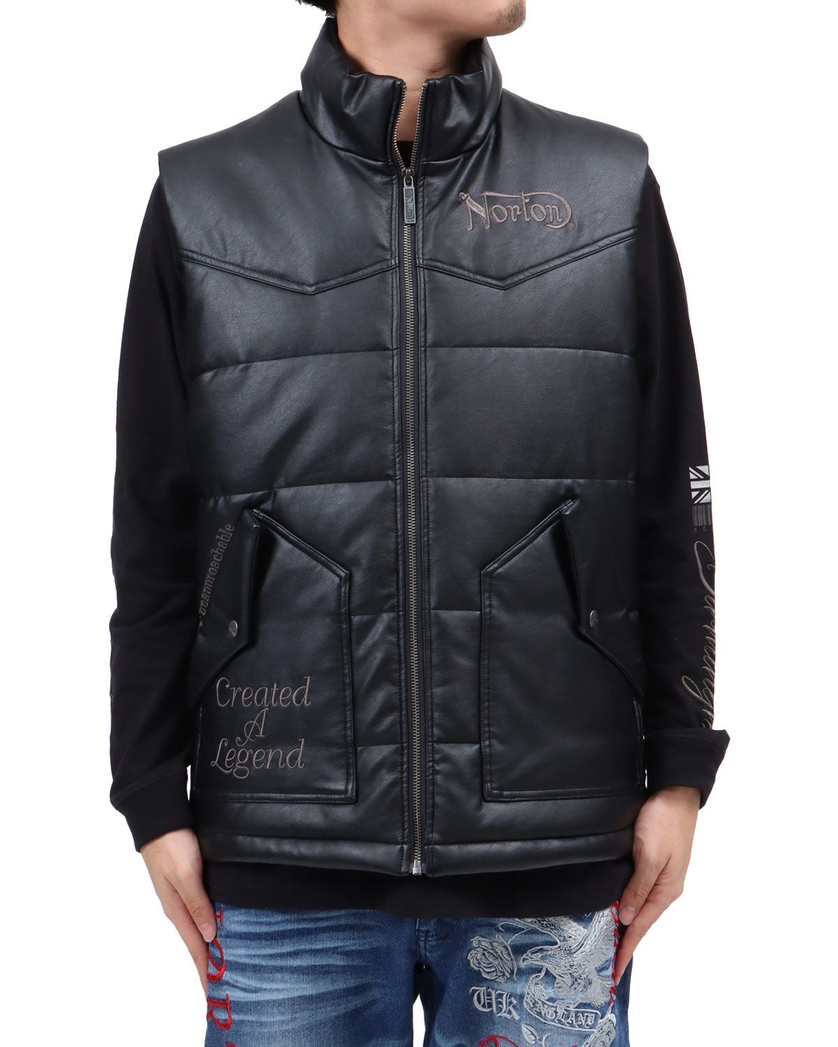 ブラック：173cm63kg(Lサイズ着用)