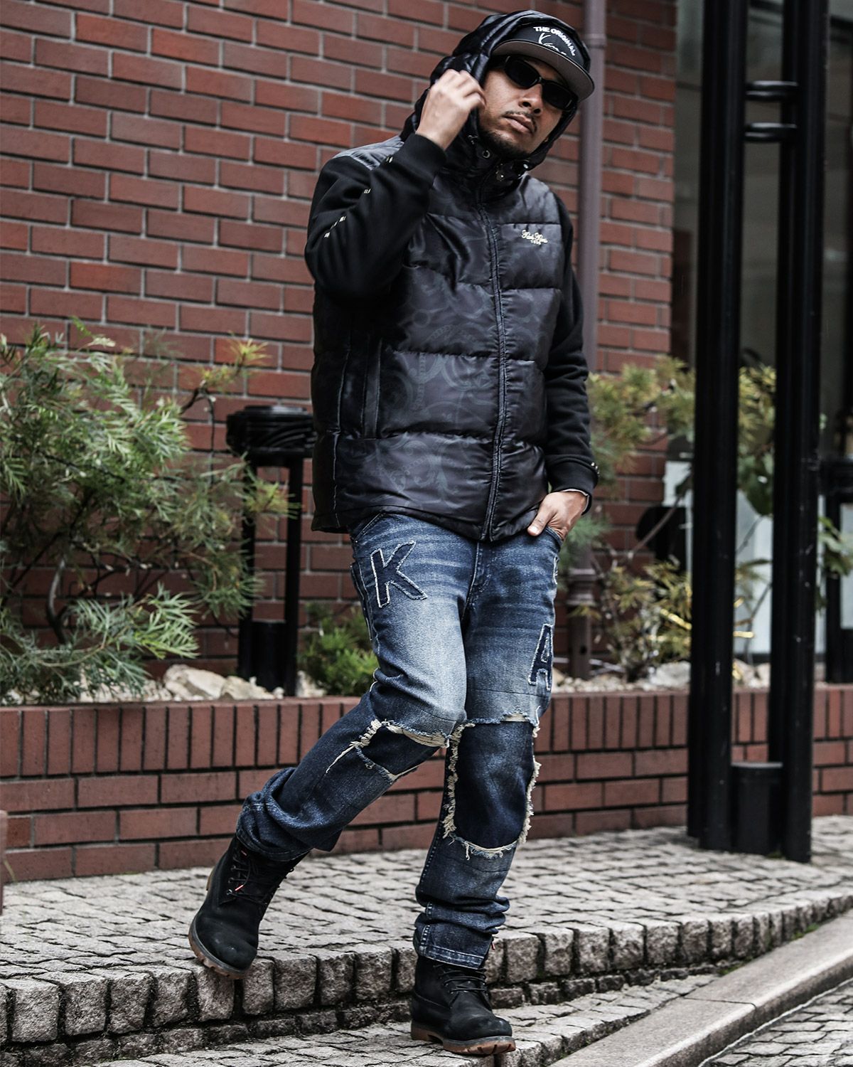 ブラック：180cm(XLサイズ着用)