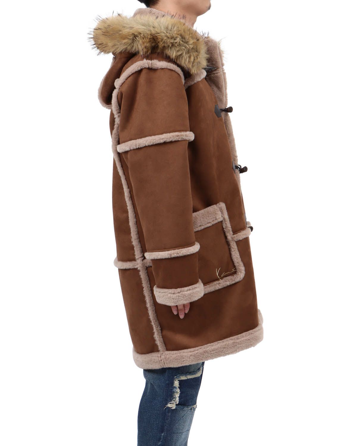 ブラウン：173cm63kg(Lサイズ着用)