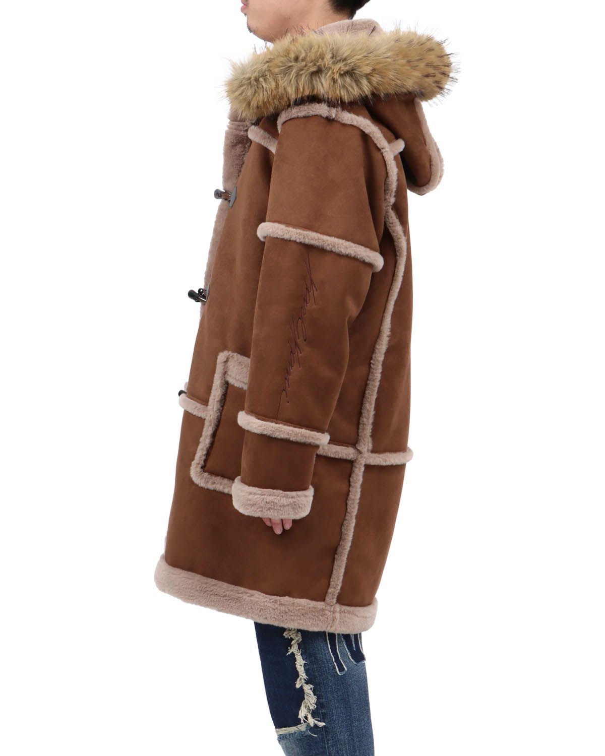 ブラウン：173cm63kg(Lサイズ着用)