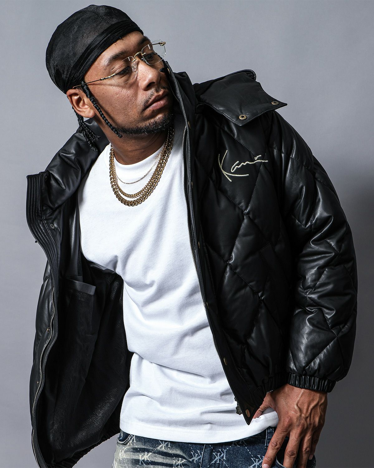 ブラック：180cm（Mサイズ着用）