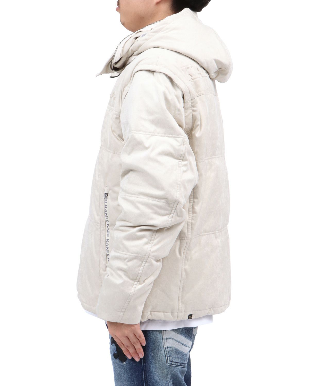 オフホワイト：173cm63kg(Lサイズ着用)