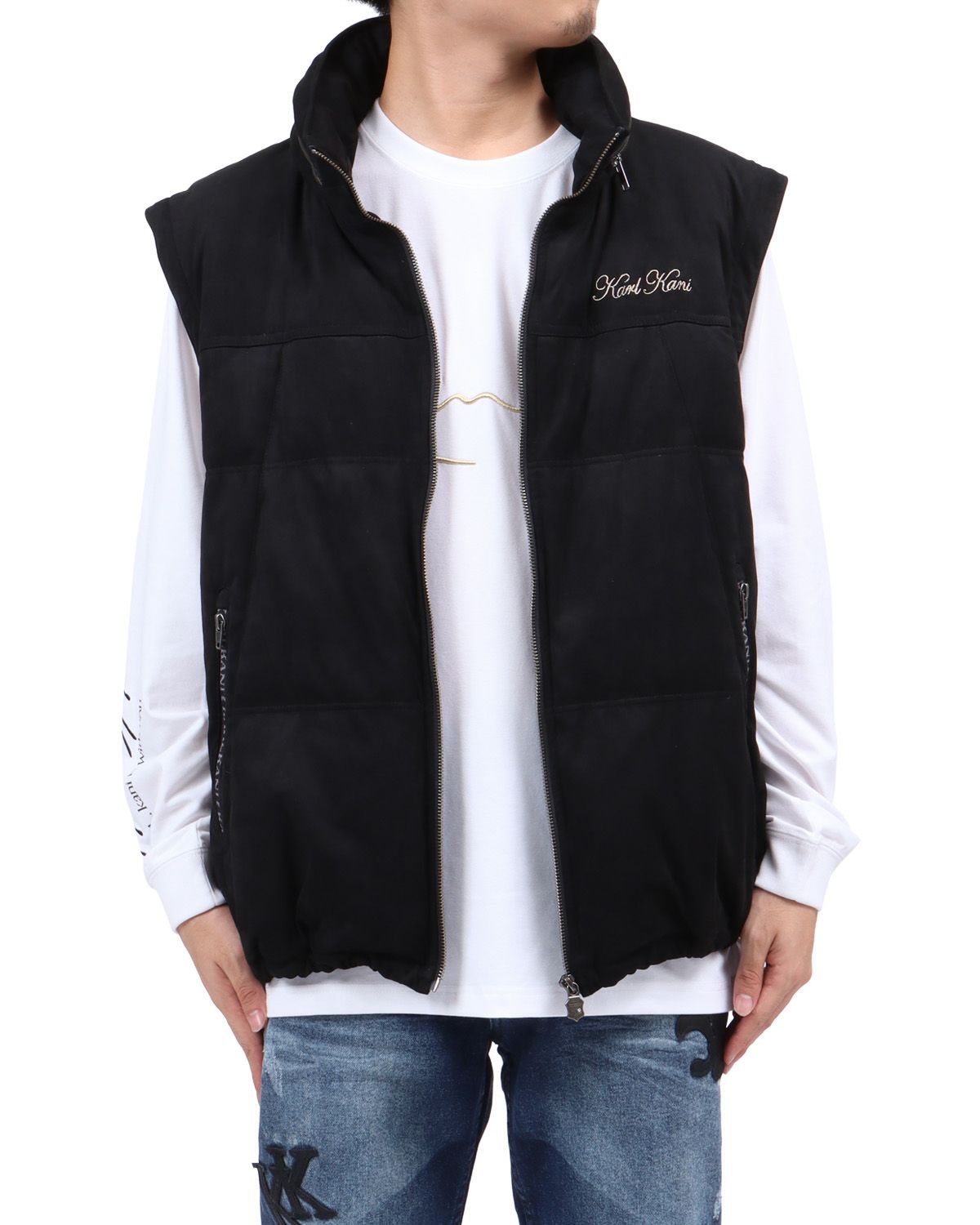 ブラック：173cm63kg(Lサイズ着用)ベスト仕様