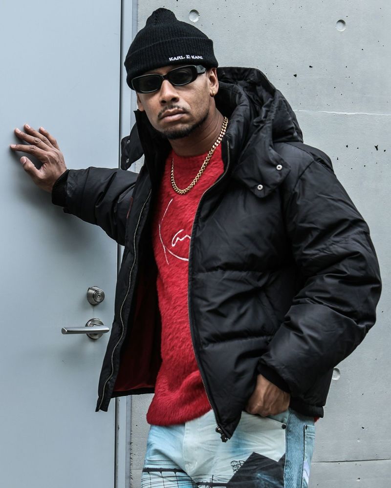 Karl Kani] ブラックレッド ダウンジャケット | PEET ONLINE STORE