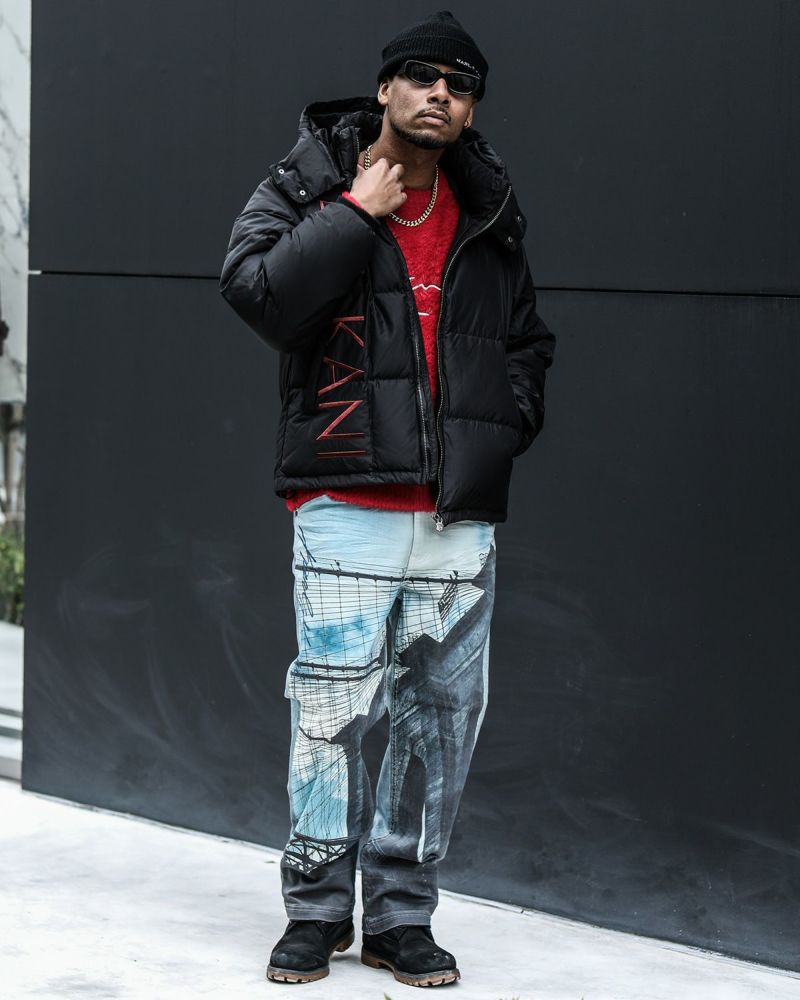 ブラック：183cm(XLサイズ着用)