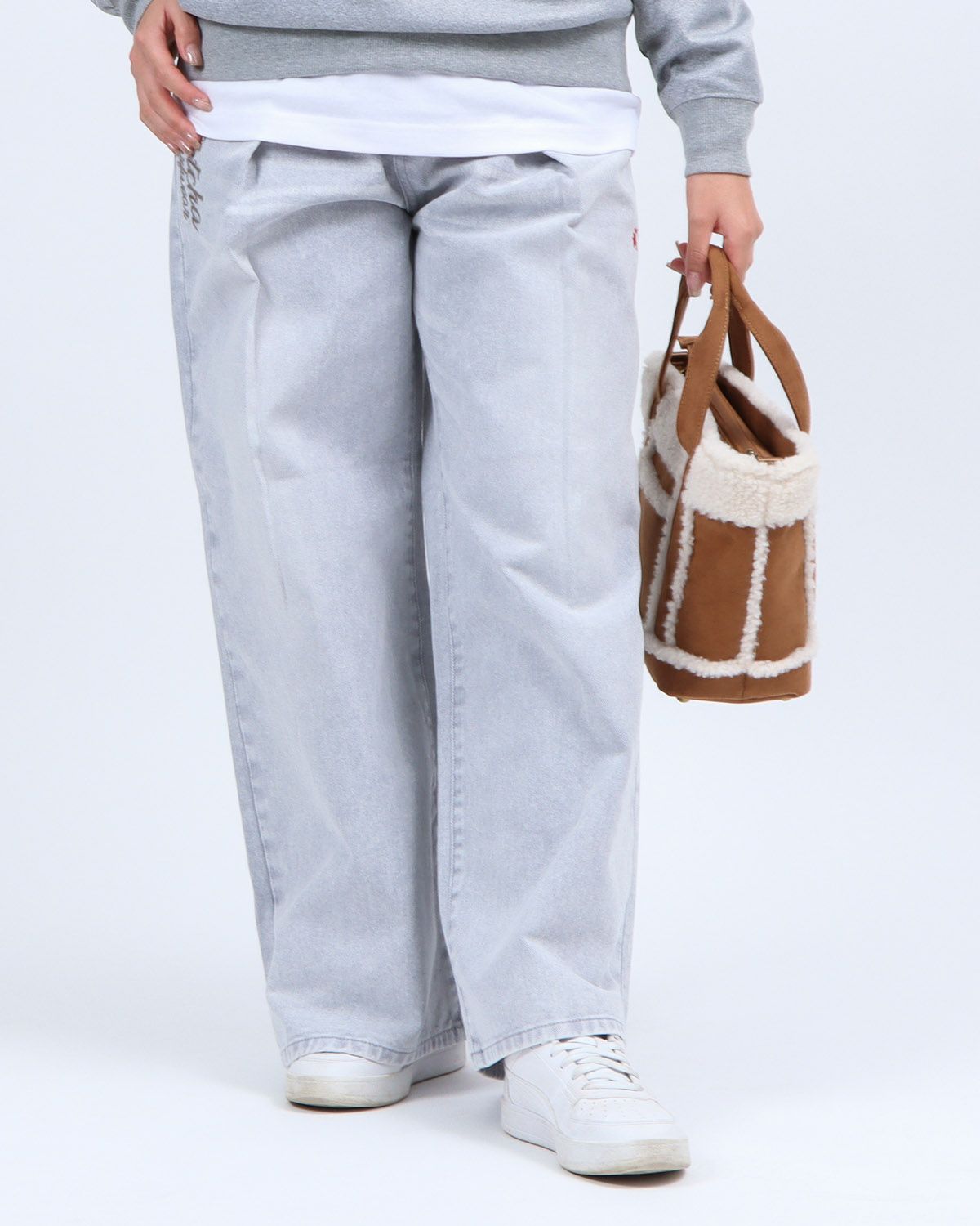 グレー：157cm(Mサイズ着用)