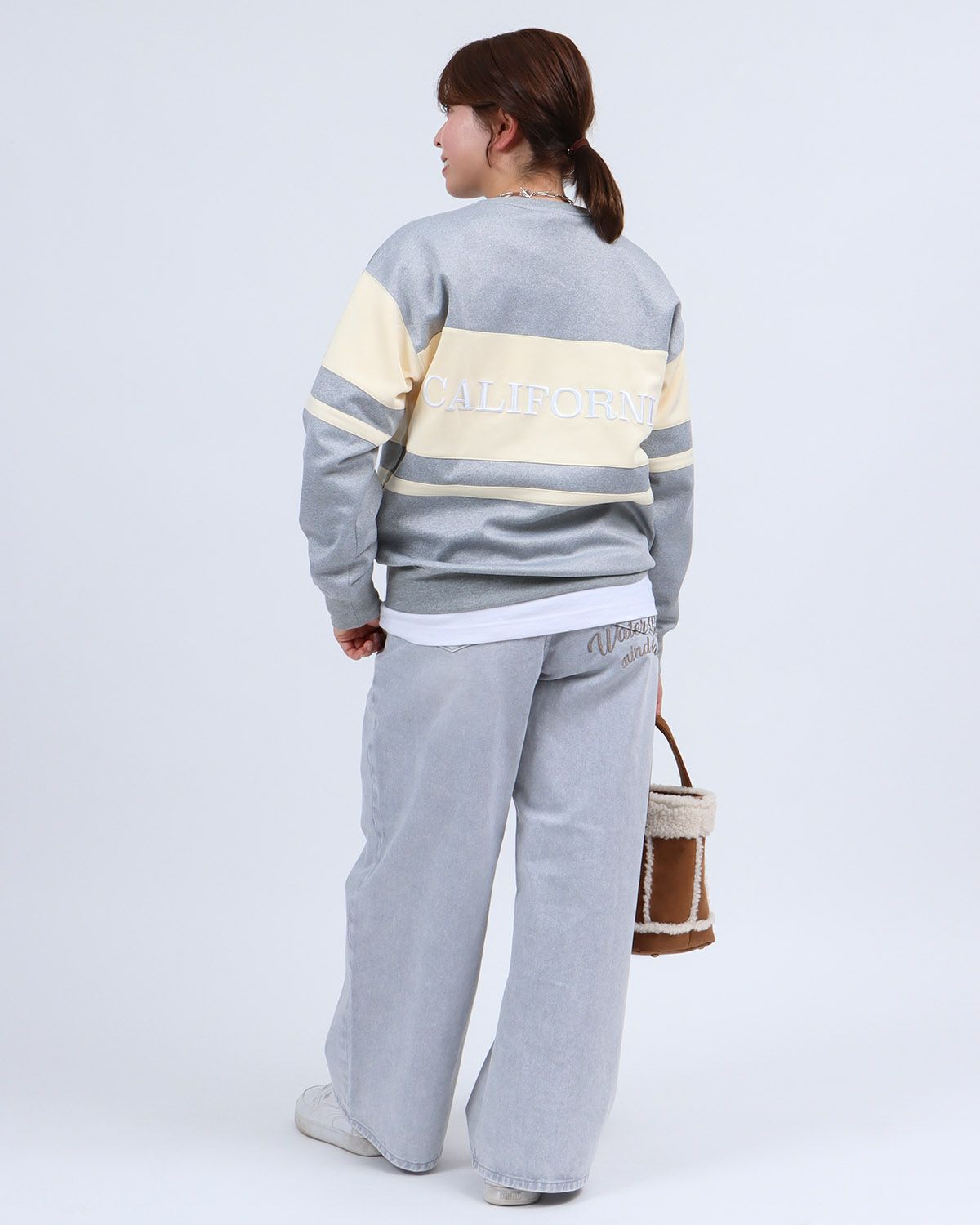 グレー：157cm(Mサイズ着用)