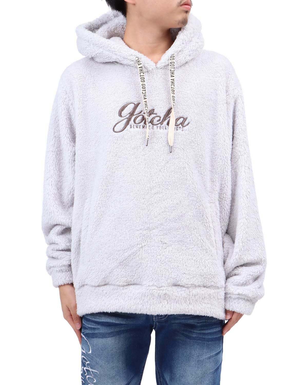 グレー：173cm63kg(Lサイズ着用)