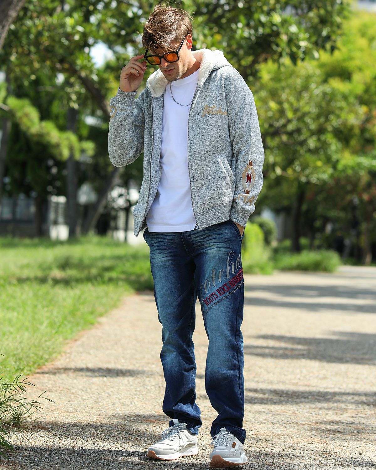 シロモク：183cm/70kg(Lサイズ着用)