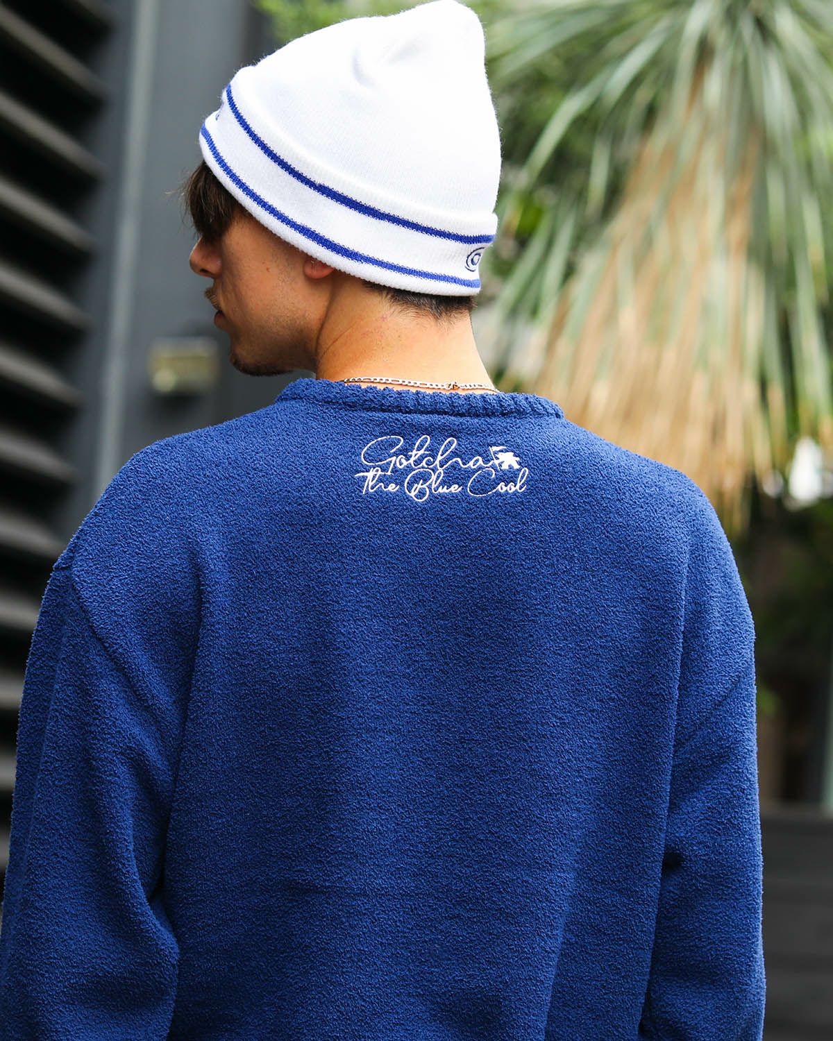 ネイビー：180cm/70kg(Lサイズ着用)