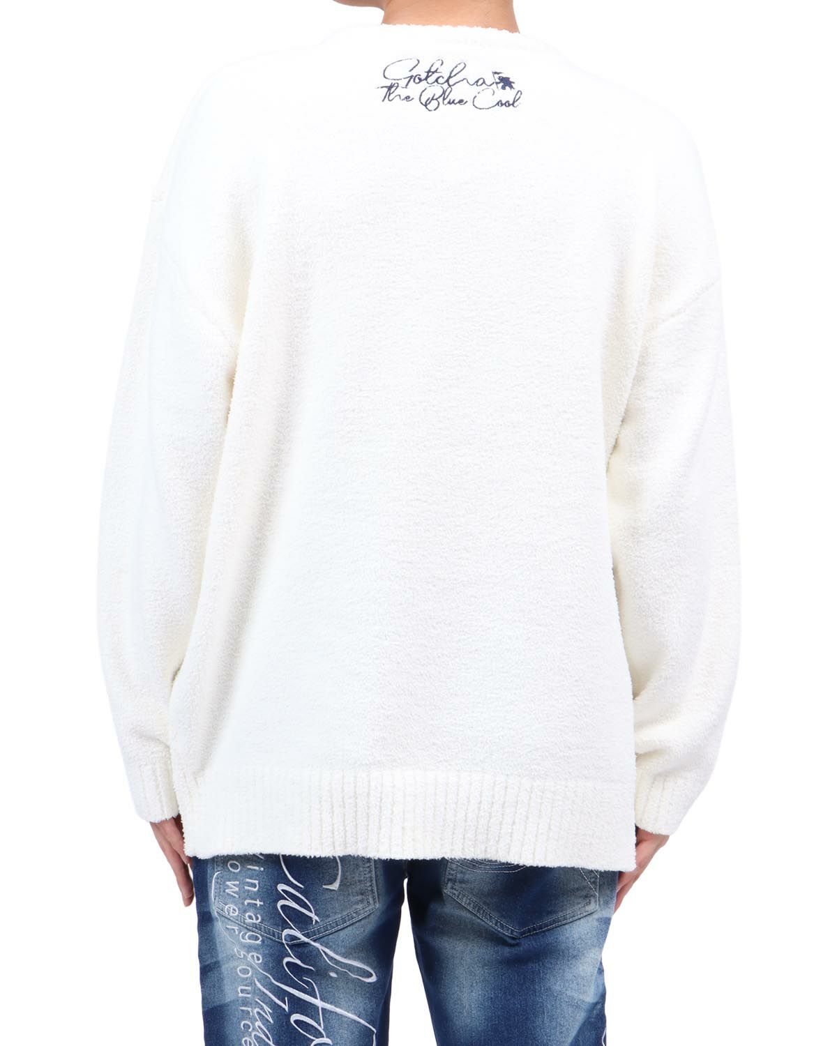 ホワイト：173cm63kg(Lサイズ着用)