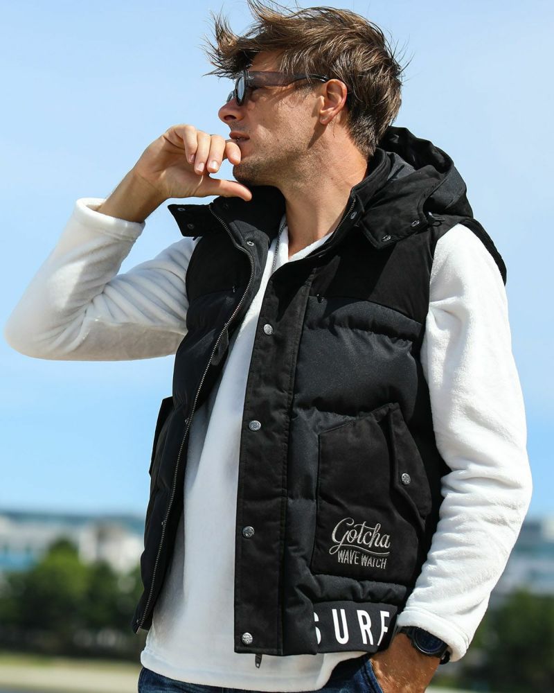 GOTCHA] 防風 撥水 ウエスタン切替 中綿 ベスト | PEET ONLINE STORE