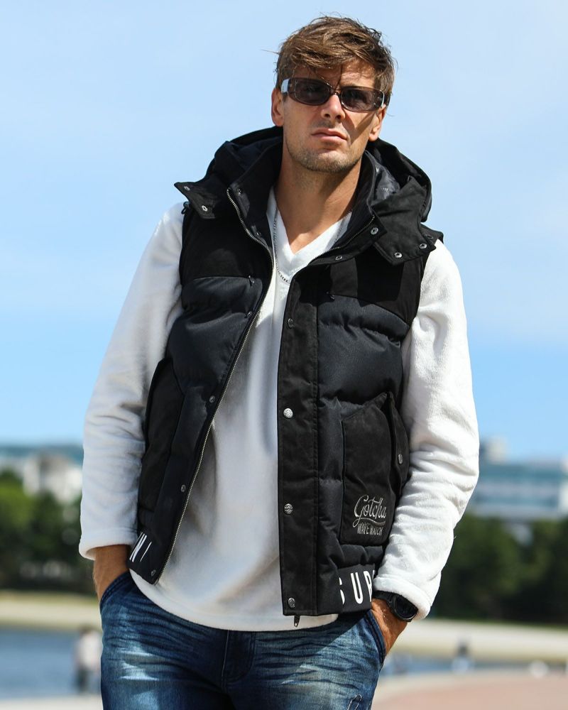 新品GOTCHA GOLFダウン切り替えベスト GOTCHA] 防風 撥水 ウエスタン切替 中綿 ベスト | PEET ONLINE STORE