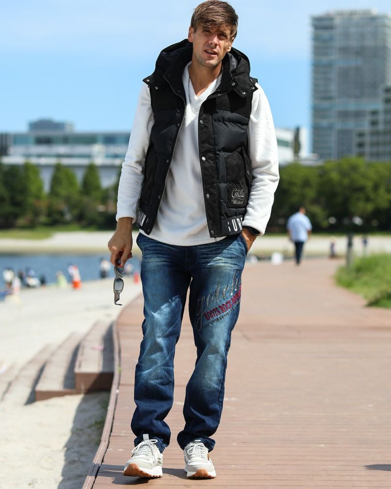 ブラック：183cm/70kg(Lサイズ着用)