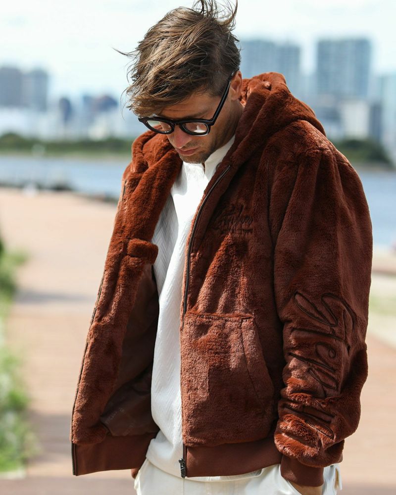 GOTCHA] 袖ロゴ ファー ZIPパーカー | PEET ONLINE STORE