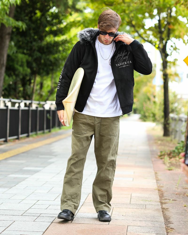 ブラック：183cm/70kg(Lサイズ着用)