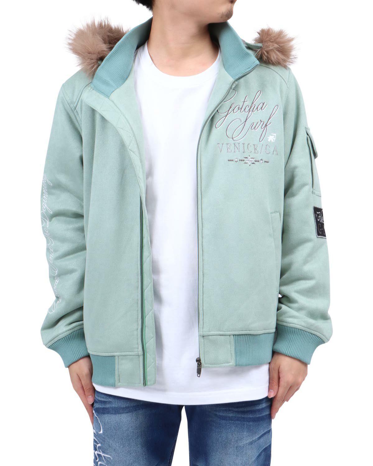 グリーングレー：173cm63kg(Lサイズ着用)