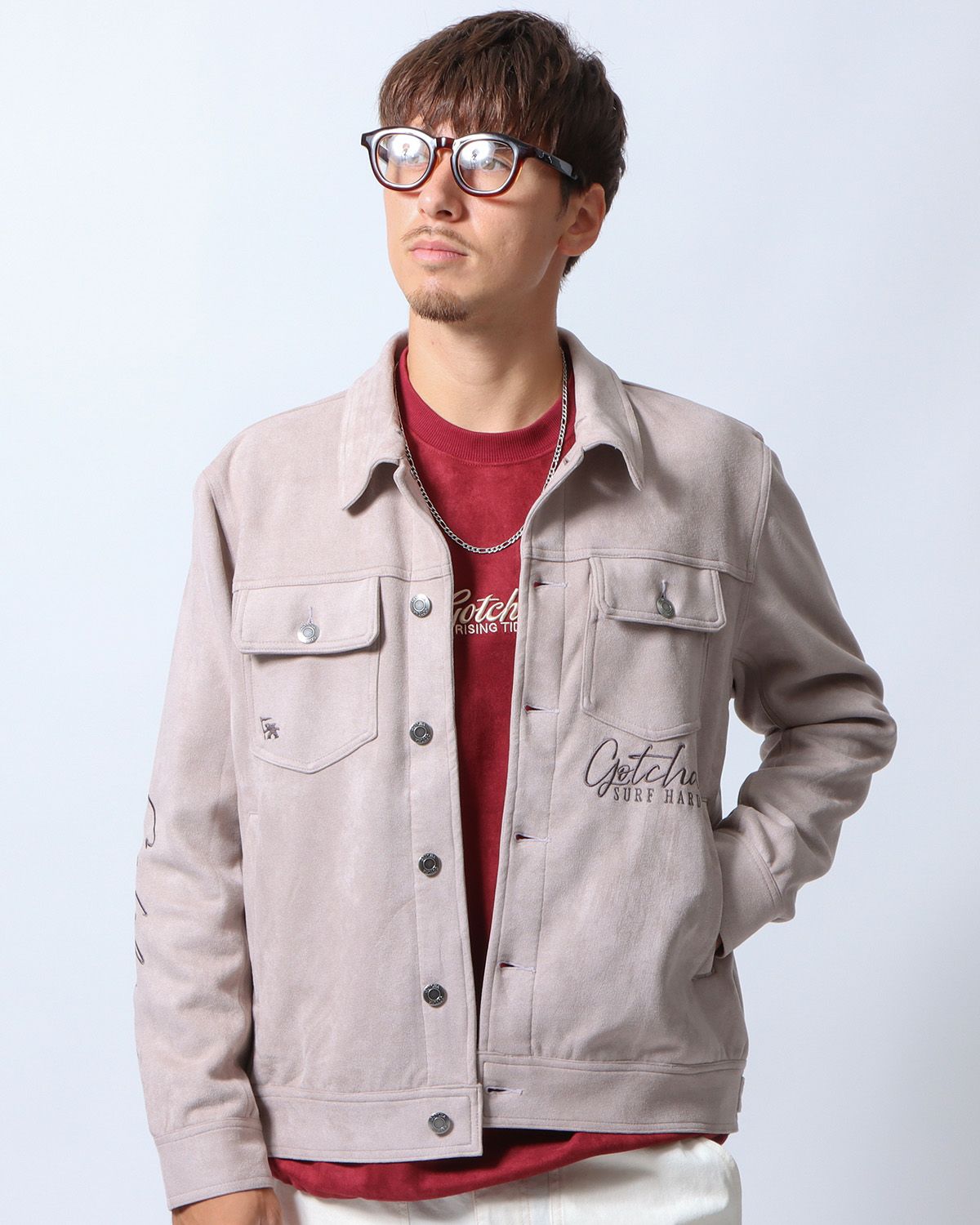 グレー：180cm/70kg(Lサイズ着用)フード無しVer