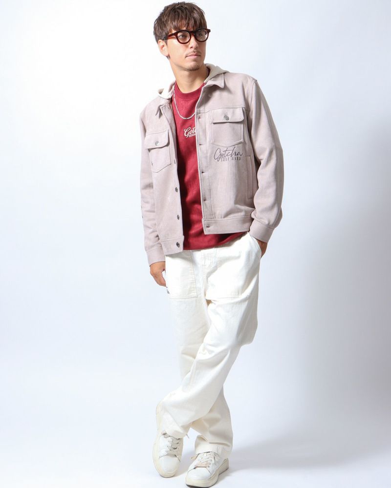 GOTCHA] ストレッチ フェイクスウェード フード脱着 ジャケット | PEET