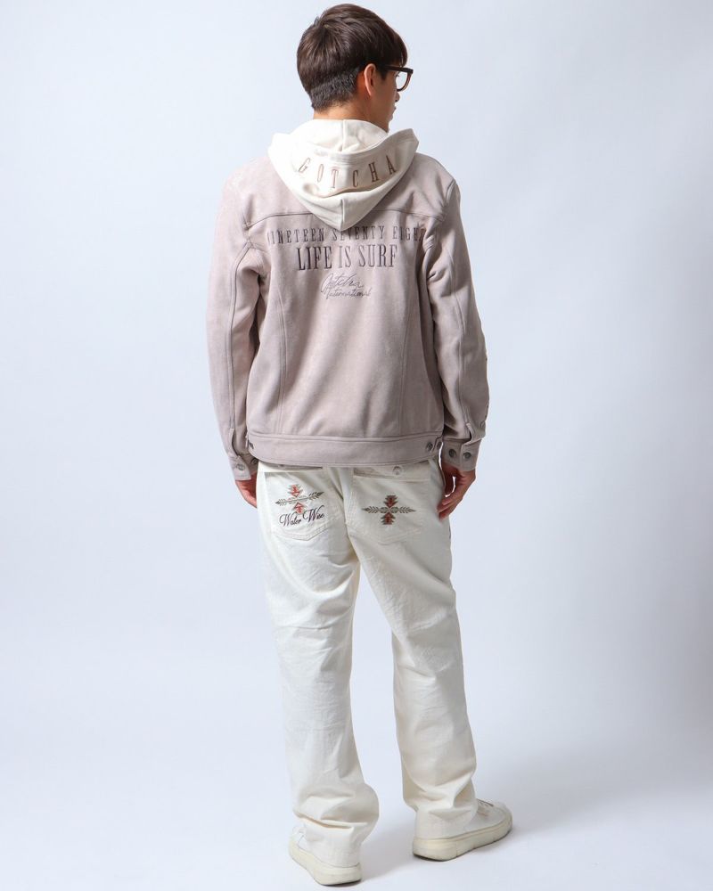 GOTCHA] ストレッチ フェイクスウェード フード脱着 ジャケット | PEET