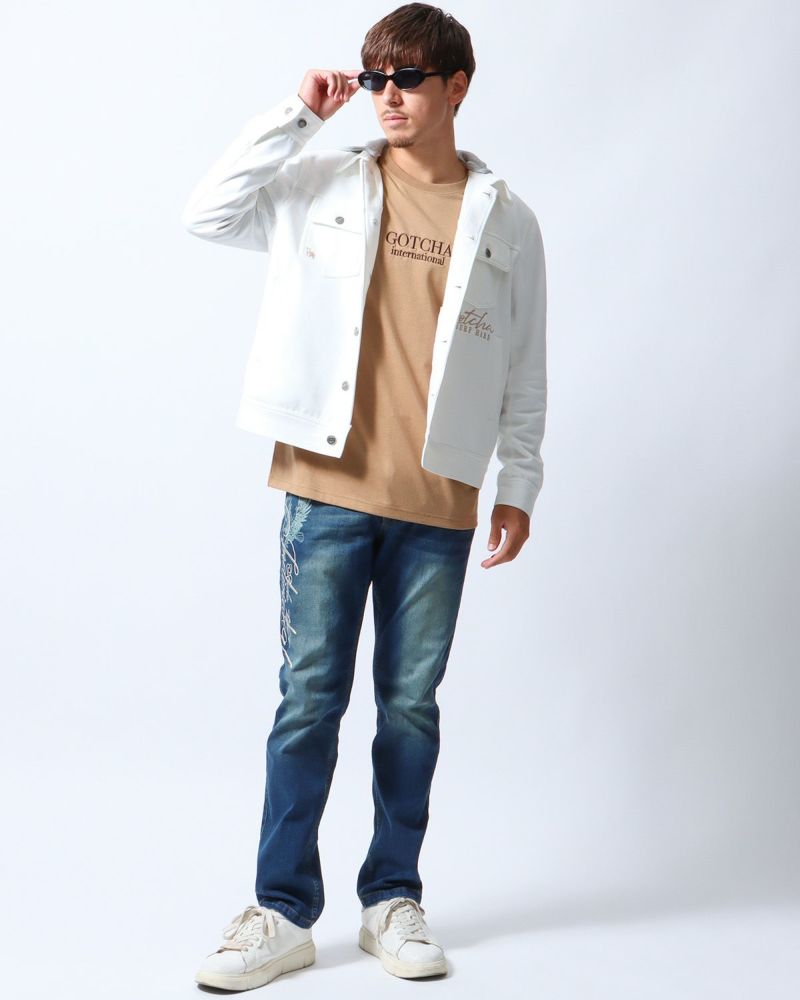 オフホワイト：180cm/70kg(Lサイズ着用)