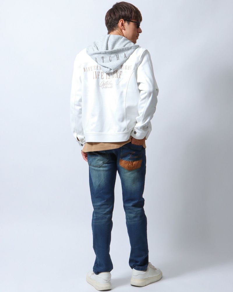 オフホワイト：180cm/70kg(Lサイズ着用)