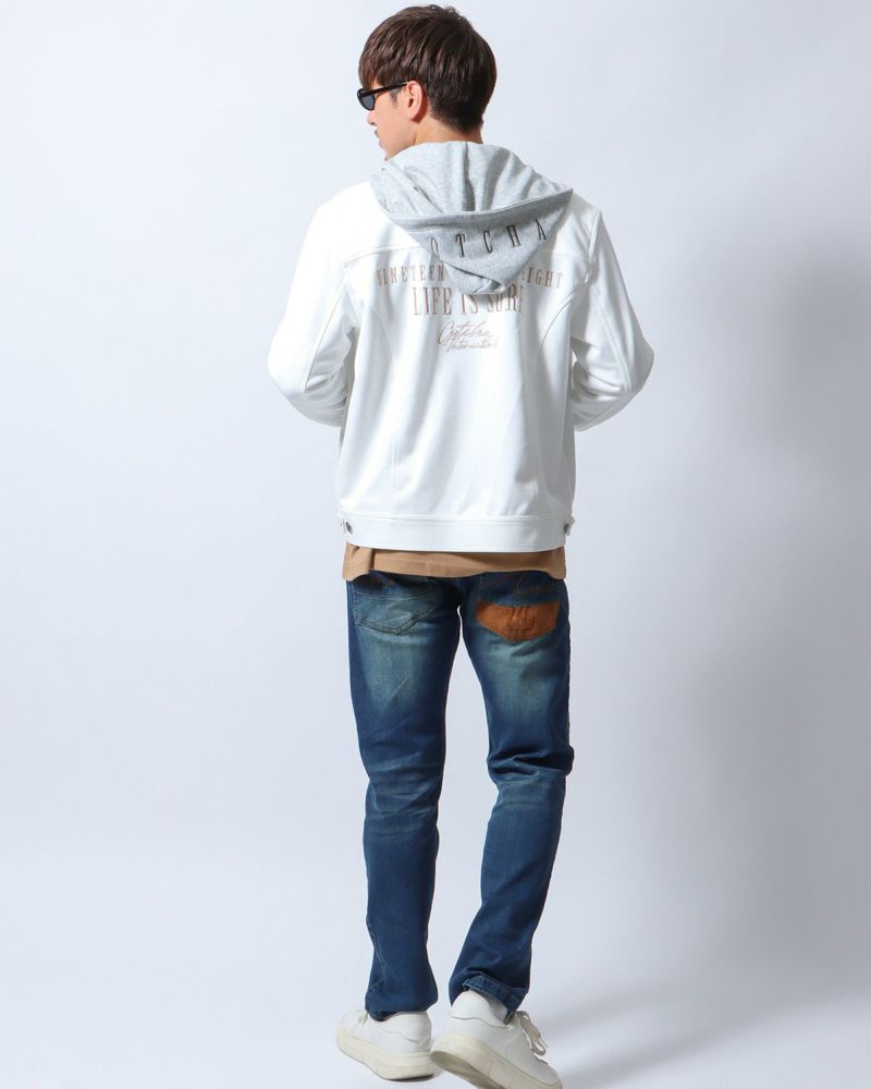 オフホワイト：180cm/70kg(Lサイズ着用)