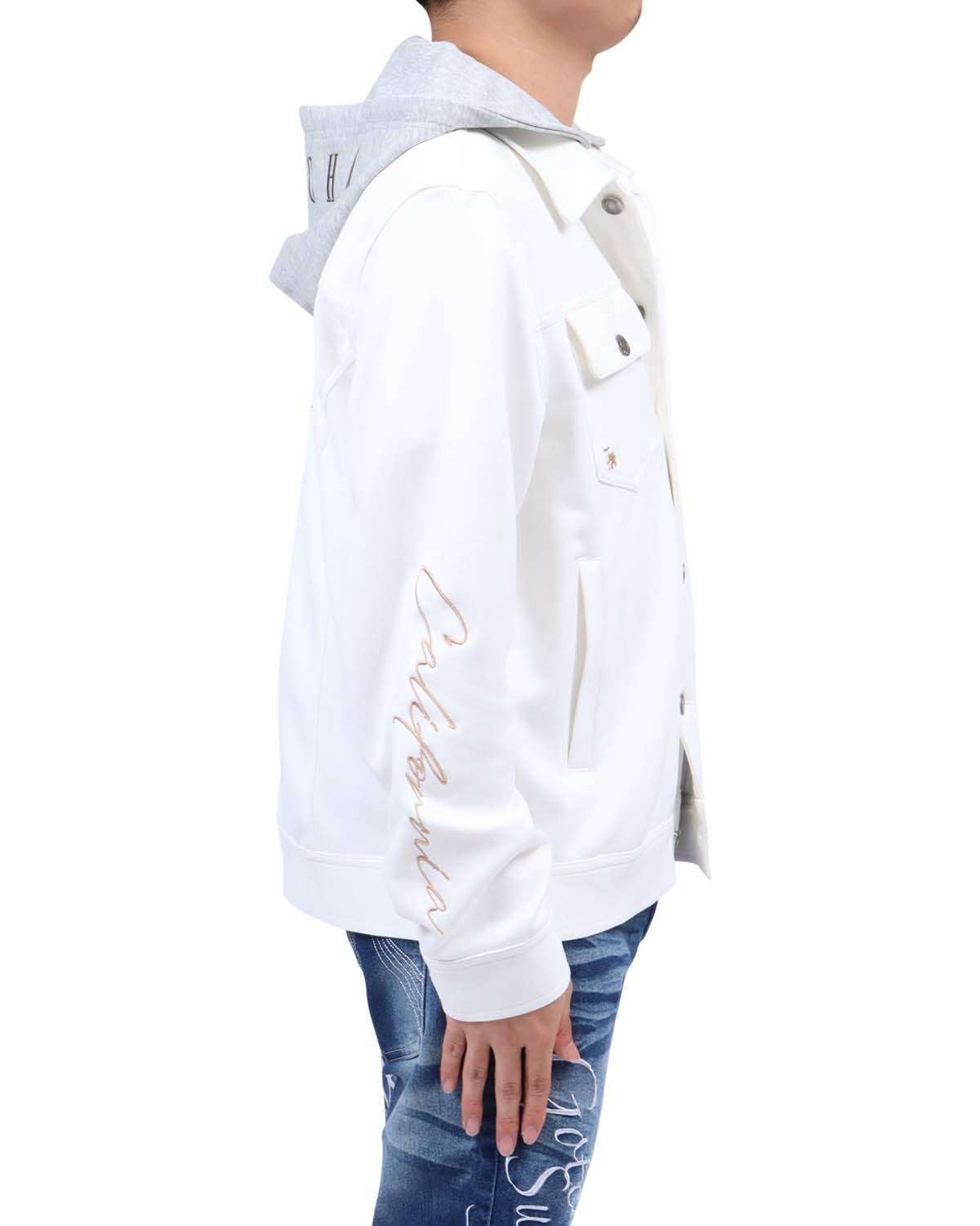 オフホワイト：173cm63kg(Lサイズ着用)