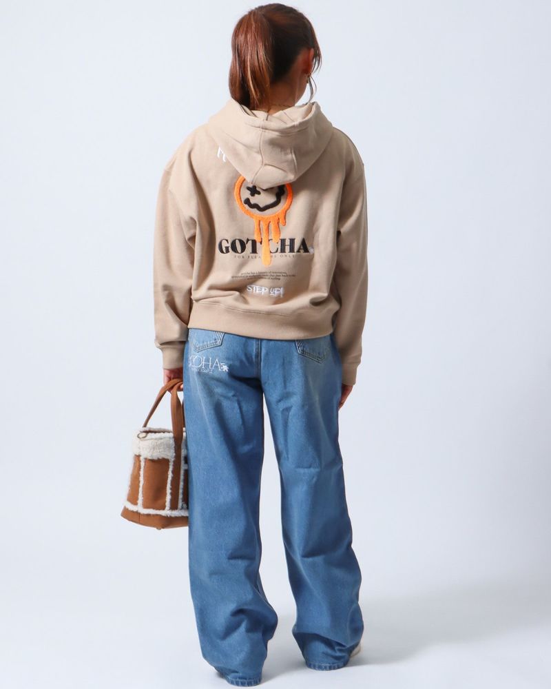 ベージュ：154cm(Mサイズ着用)