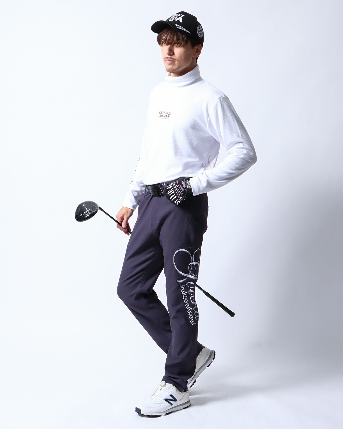 チャコール：180cm/70kg(Lサイズ着用)